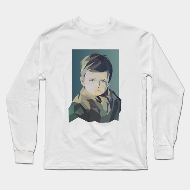 The Crying Boy Long Sleeve T-Shirt by tamir2503